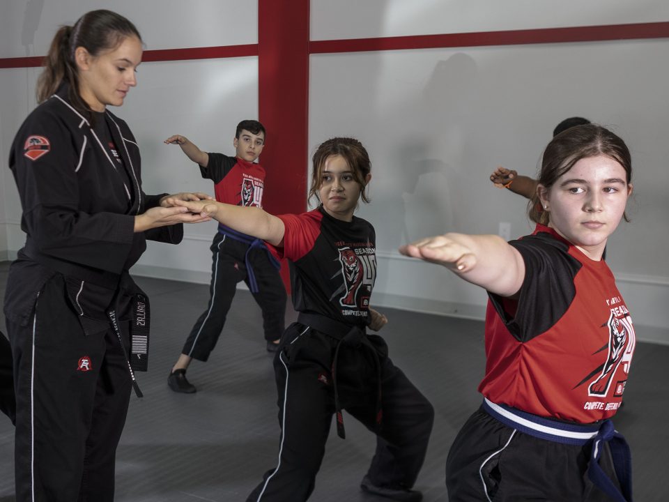 martial arts training system for teens